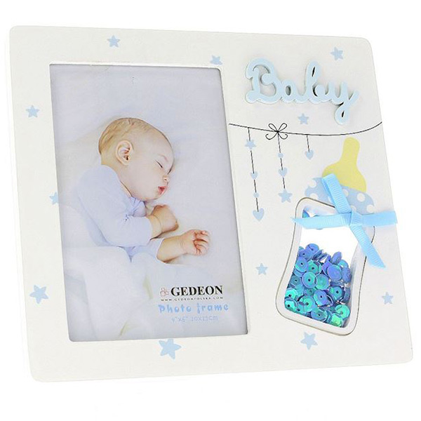 OKVIR ZA SLIKE 10x15 cm DECOR BABY B3346 GEDEON  - DECOR BABY B3346-plavi