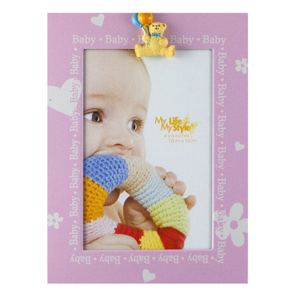OKVIR ZA SLIKE 10x15 cm DECOR BABY B82 - DECOR BABY B82-roza