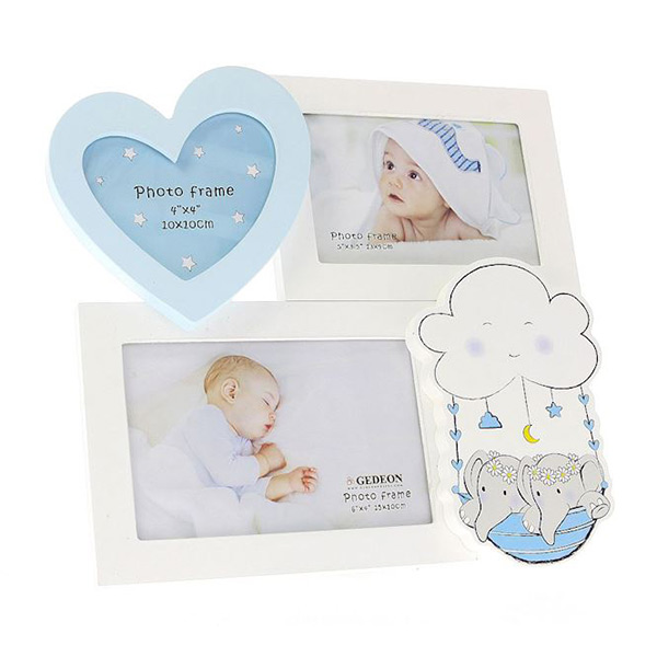 OKVIR ZA SLIKE 15x10 cm + 9x9 cm + 10x10 cm B303Q - MULTI B303Q-plavi