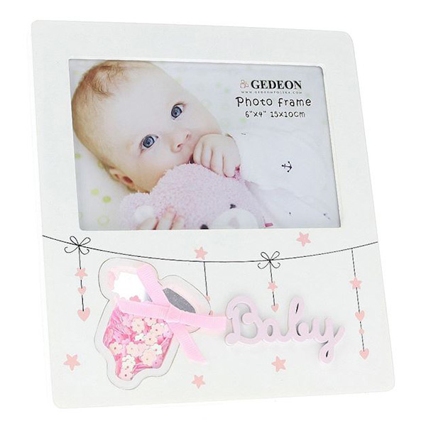 OKVIR ZA SLIKE 15x10 cm DECOR BABY B3246 GEDEON  - DECOR BABY B3246-roza