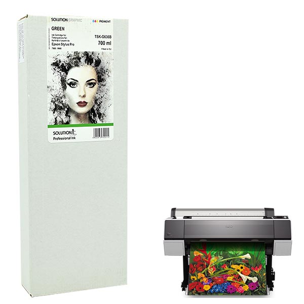 INK JET TINTA EPSON T636B 700 ml. GREEN GRAPHIC