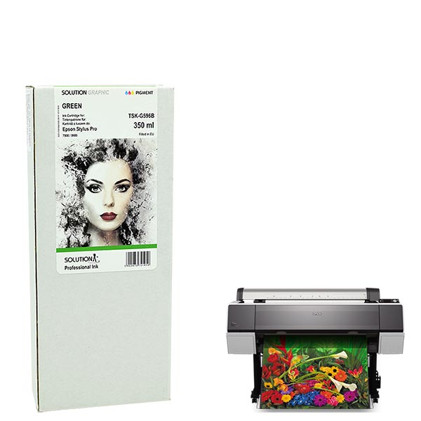INK JET TINTA EPSON T596B 350 ml. GREEN GRAPHIC