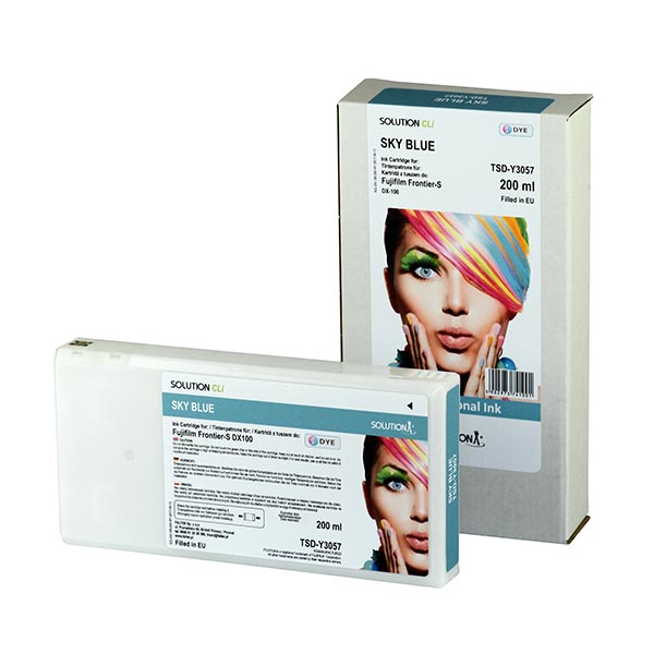 INK JET TINTA FUJIFILM DX100 200 ml. SKY BLUE SOLUTION