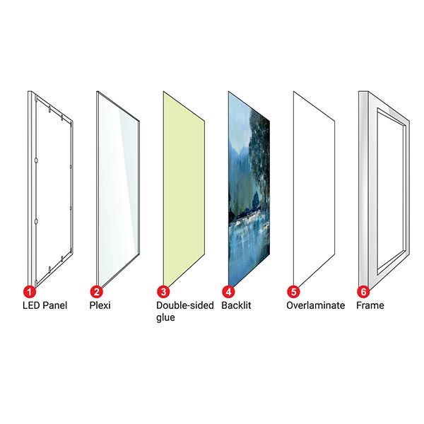 OKVIR LED SVIJETLEĆI 27x27 cm 12W SREBRNI SOLUTION