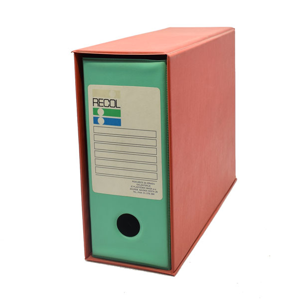 REGISTRATOR A-5 ŠIROKI PVC RECOL - Registrator A-5 zeleno-crveni