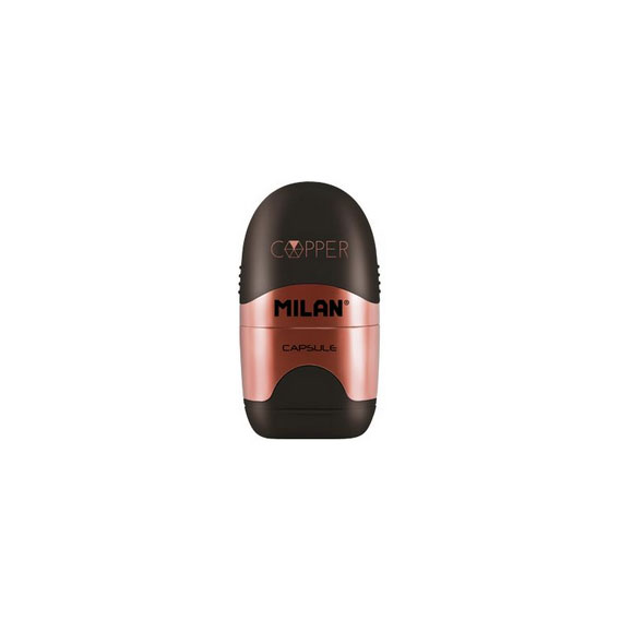 ŠILJILO S GUMICOM MILAN CAPSULE "COPPER" - Šiljilo Copper - crno