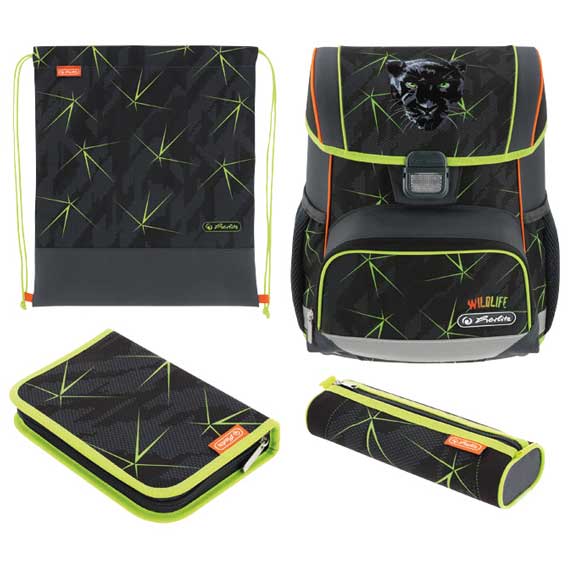 ŠKOLSKA TORBA ANATOMSKA HERLITZ "LOOP" 4/1 KOMPLET - WIld life