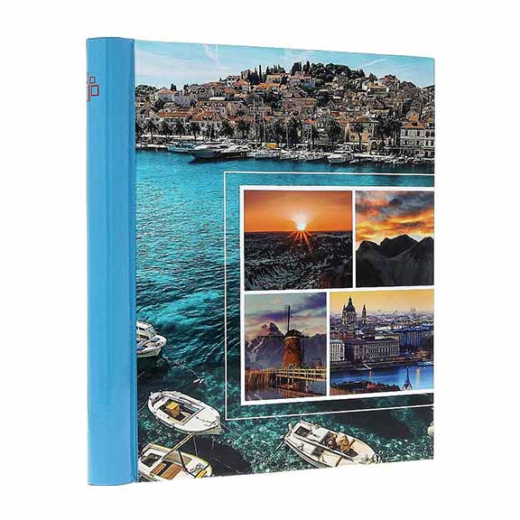 FOTO ALBUM 60 STRANA 23x28 cm DRS30 CITTA - DRS30 Citta plavi motiv