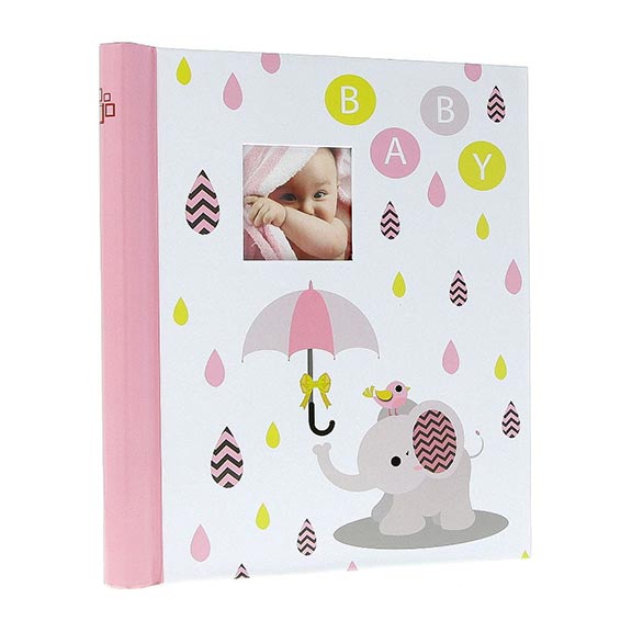 FOTO ALBUM 20 STRANA 23x28 cm DRS10 ELEPHANT LOVE - DRS10 Elephant love rozi motiv