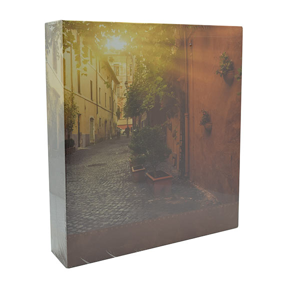 FOTO ALBUM 100 STRANA 22.5x28 cm DRS50 TIME OF DAY - DRS50 time of day narančasti motiv