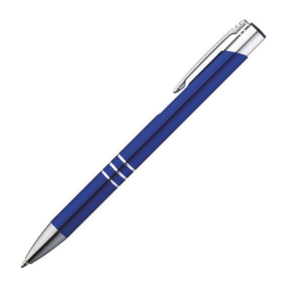 KEMIJSKA OLOVKA METALNA ASCOT / OGGI - Kemijska olovka Ascot plava