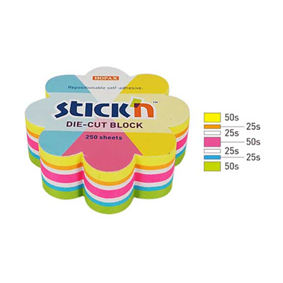 SAMOLJEPIVI LISTIĆI CVIJET 67X67/250 LISTA MIX