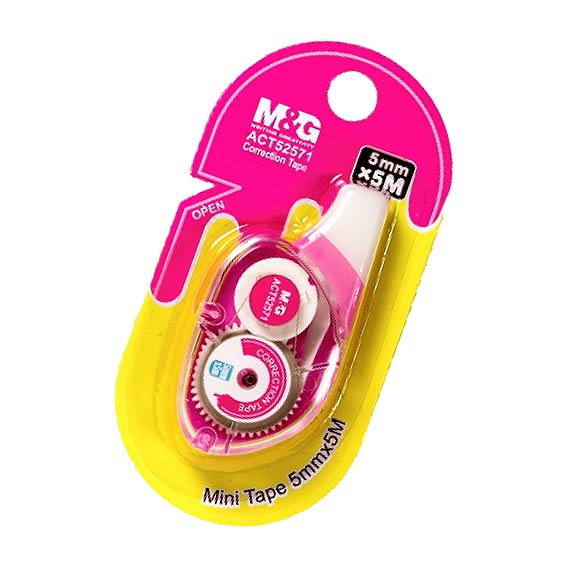 KOREKTURNA TRAKA 5 mm x 5 metara MINI M&G - Korekturna traka roza