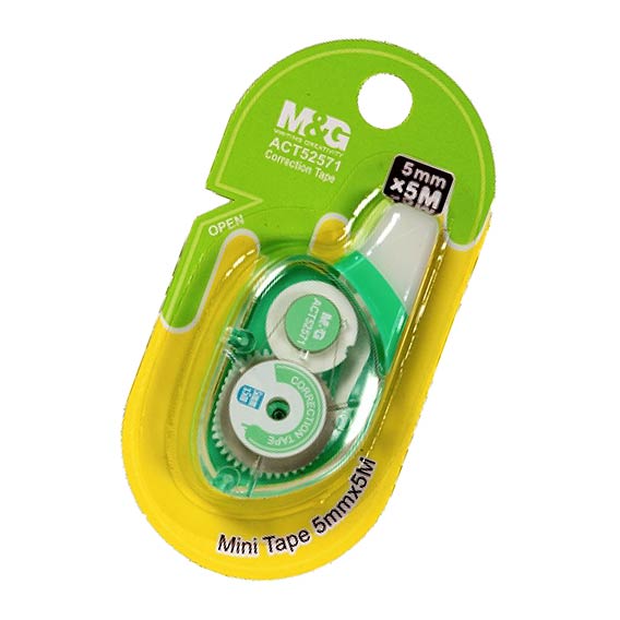 KOREKTURNA TRAKA 5 mm x 5 metara MINI M&G - Korekturna traka zelena