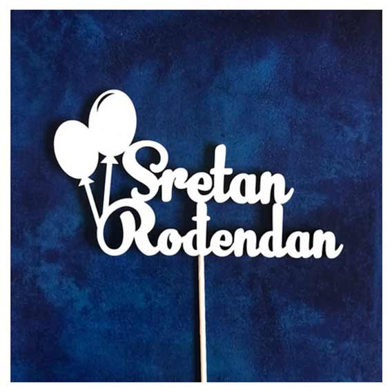 TOPER DEKORACIJA ZA TORTU PRIGODNA 1/1 art. 01033 - Sretan rođendan art. 006