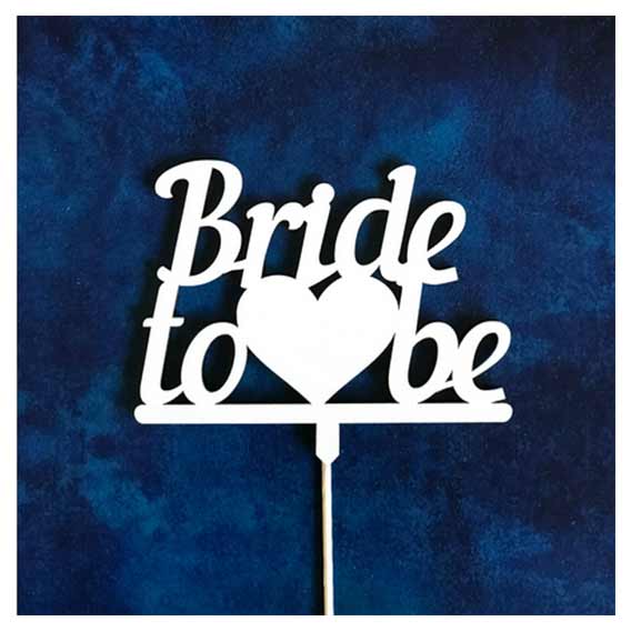 TOPER DEKORACIJA ZA TORTU PRIGODNA 1/1 art. 01033 - Bride To Be art. 088