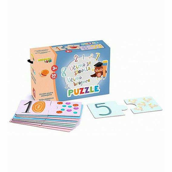 PUZZLE 20/1 BROJEVI / MOJA KUĆICA art. 27654/27655 - Učimo brojeve