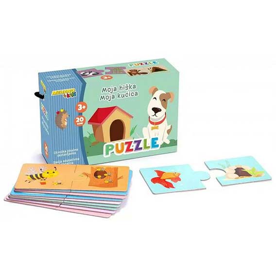 PUZZLE 20/1 BROJEVI / MOJA KUĆICA art. 27654/27655 - Moja kućica