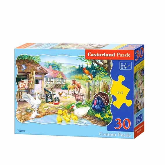 PUZZLE 30/1 NA PUTU U ŠKOLU /JELEN I PRIJATELJI/ FARMA - Farma