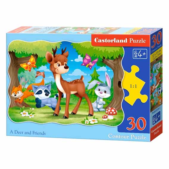 PUZZLE 30/1 NA PUTU U ŠKOLU /JELEN I PRIJATELJI/ FARMA - Jelen i prijatelji