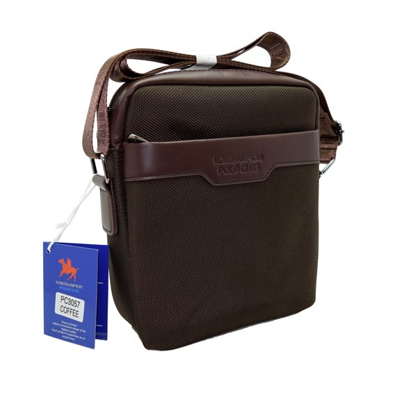TORBICA NA RAME "POLO CLUB" 20x23 cm PC-3057 - PC3057- kava