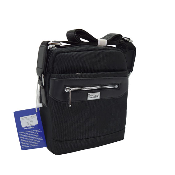 TORBICA NA RAME "POLO CLUB" 18x22 cm PC-3030 - PC-3030 - crna
