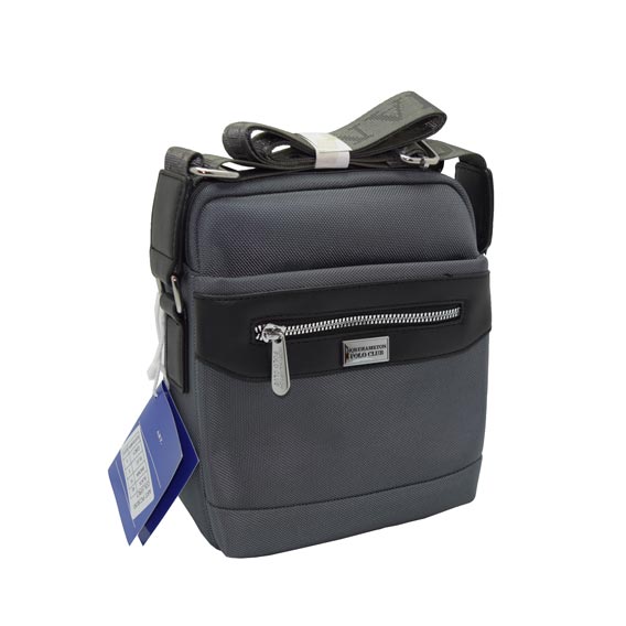 TORBICA NA RAME "POLO CLUB" 18x22 cm PC-3030 - PC-3030 - siva