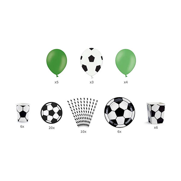 PARTY SET "FOOTBALL" 60/1 PARTYDECO