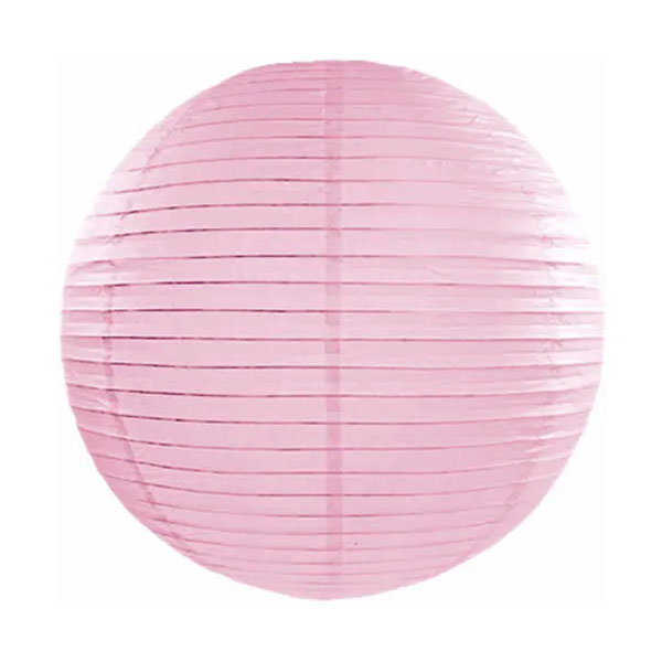 LANTERNA PAPIRNATA OKRUGLA fi 25 cm PARTYDECO - Lanterna papirnata roza