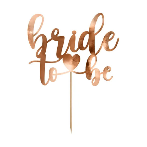 Topper bride to be - rose gold