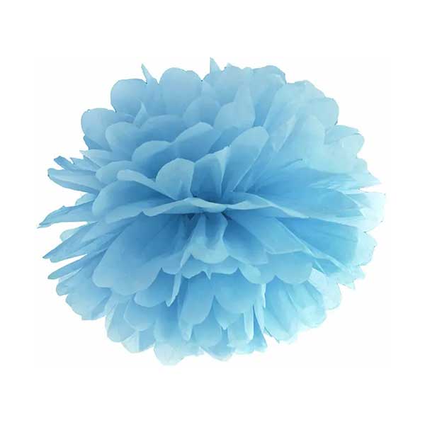 POMPON PAPIRNATI fi 25 cm PARTYDECO - Pompon papirnati misty blue