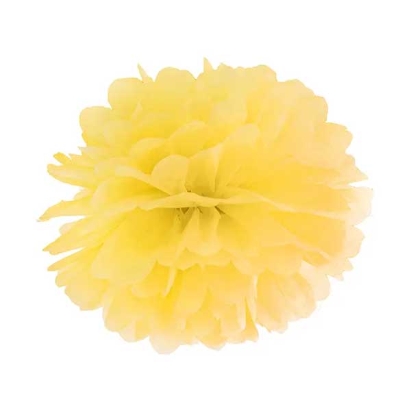 POMPON PAPIRNATI fi 25 cm PARTYDECO - Pompon papirnati yellow