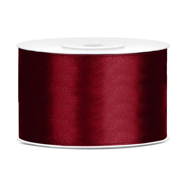 UKRASNA TRAKA SATENSKA 38 mm x 25 metara - Ukrasna traka satenska deep red