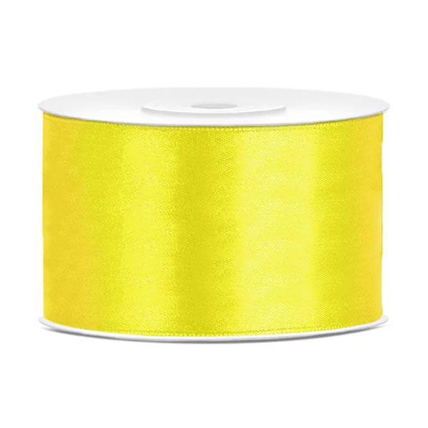 UKRASNA TRAKA SATENSKA 38 mm x 25 metara - Ukrasna traka satenska yellow