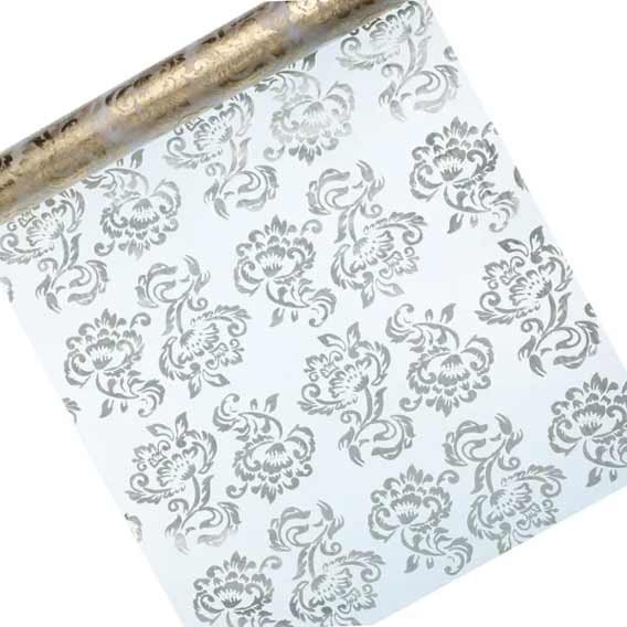 UKRASNA DEKORACIJA 36cm x 9 met. ORGANZA PRINTED - Ukrasna dekoracija white 2