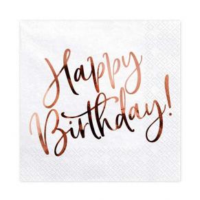 Salvete happy birthday rose gold