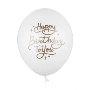 Baloni happy brithday to you white