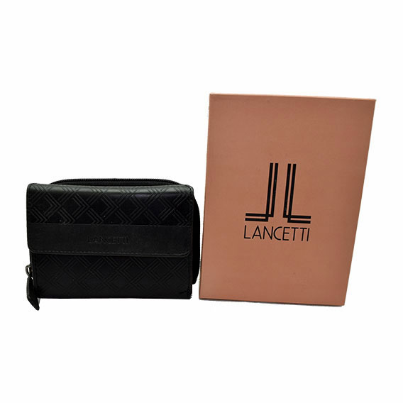 NOVČANIK KOŽNI ŽENSKI "LANCETTI" LL23765-32 - Crni