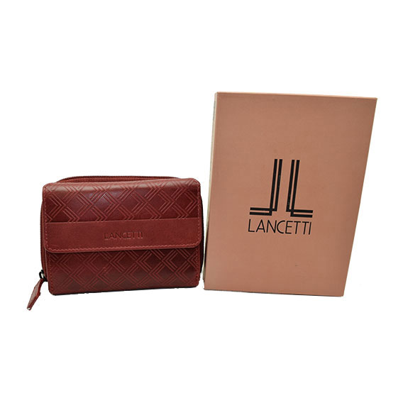 NOVČANIK KOŽNI ŽENSKI "LANCETTI" LL23765-32 - Bordo