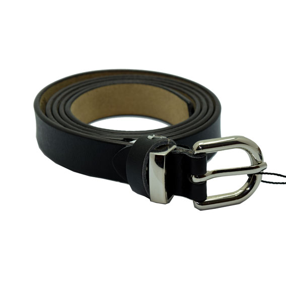 REMEN KOŽNI ŽENSKI 2 cm "VALENTINI" K.S.AL-002 - Crni