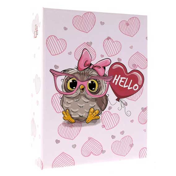 FOTO ALBUM 10x15 cm 304 SLIKE DPH46304/2 HELLO OWL - Roza