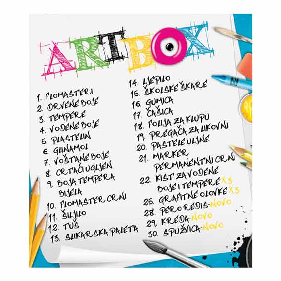 KUTIJA S LIKOVNIM PRIBOROM "CONNECT"