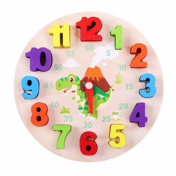 SAT DRVENI DIDAKTIČKI U KUTIJI 18x18 cm art. 9342