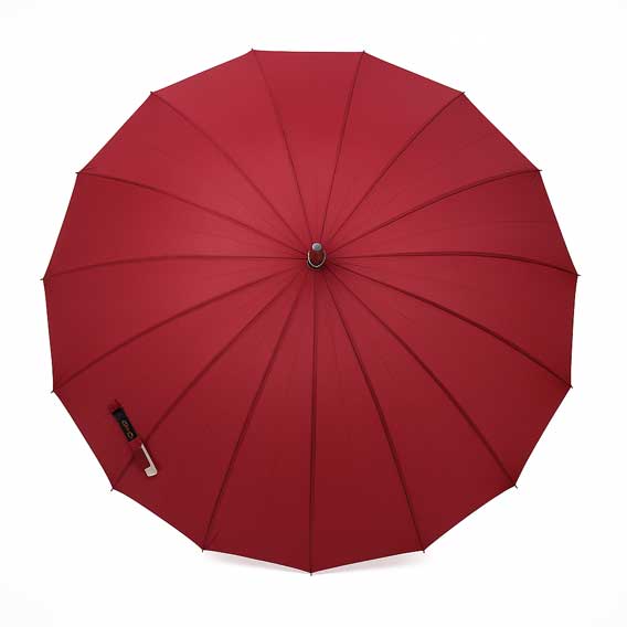 KIŠOBRAN SA ZAOBLJENOM DRŠKOM VELIKI art.6088 - Kišobran crveni