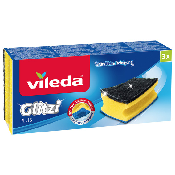 VILEDA SPUŽVA ZA SUĐE 3/1 GLITZI PLUS