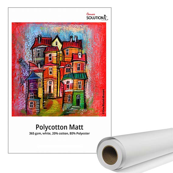 PLATNO INKJET 61cm x 18met. 365gr. POLYCOTTON MATT