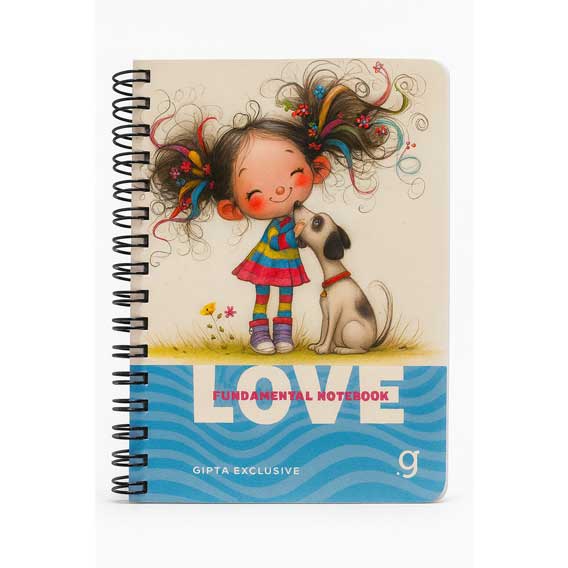 BLOKIĆ SPIRALNI 11X14,5 cm LOVE art. 7757 - Blokić LOVE motiv 5