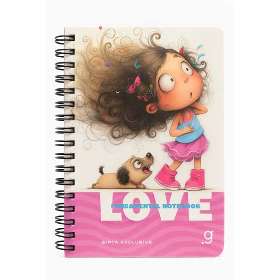 BLOKIĆ SPIRALNI 11X14,5 cm LOVE art. 7757 - Blokić LOVE motiv 6