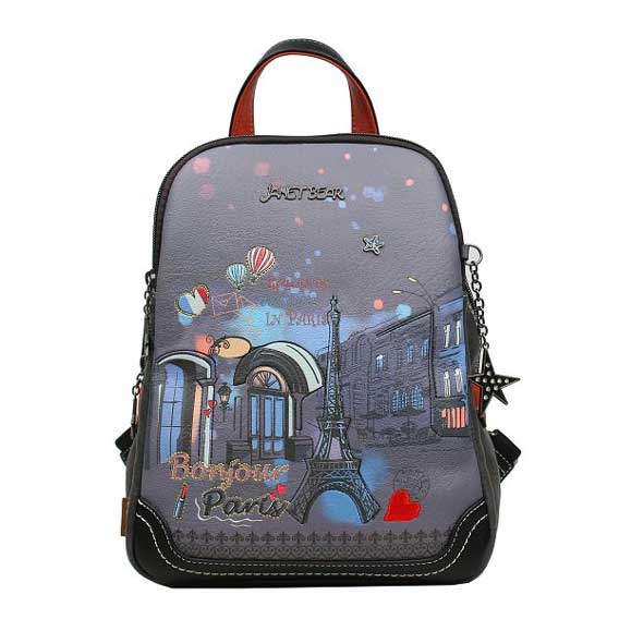 RUKSAK JANET FASHION PARIS DREAM 24x12x30cm J-103