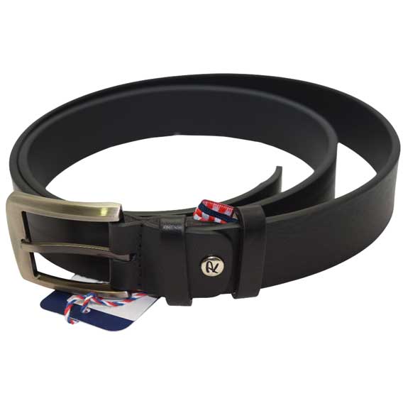 REMEN KOŽNI MUŠKI "ROBERTO NAZZARO" M-36 - Remen crni